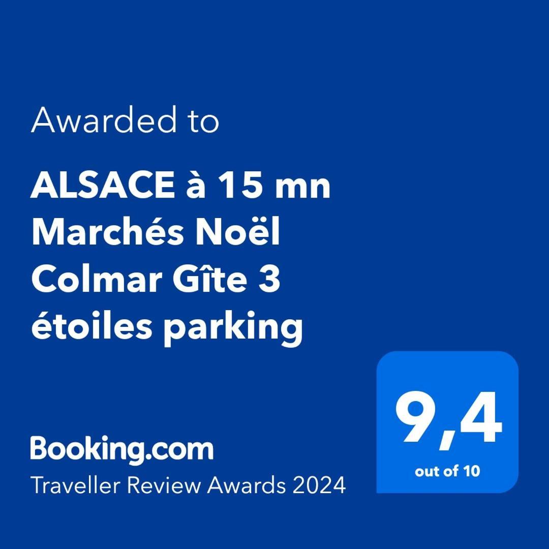 Alsace Clim Pres Colmar Jardin Balcon Parking Garage Velos, Motos Oberhergheim Eksteriør bilde